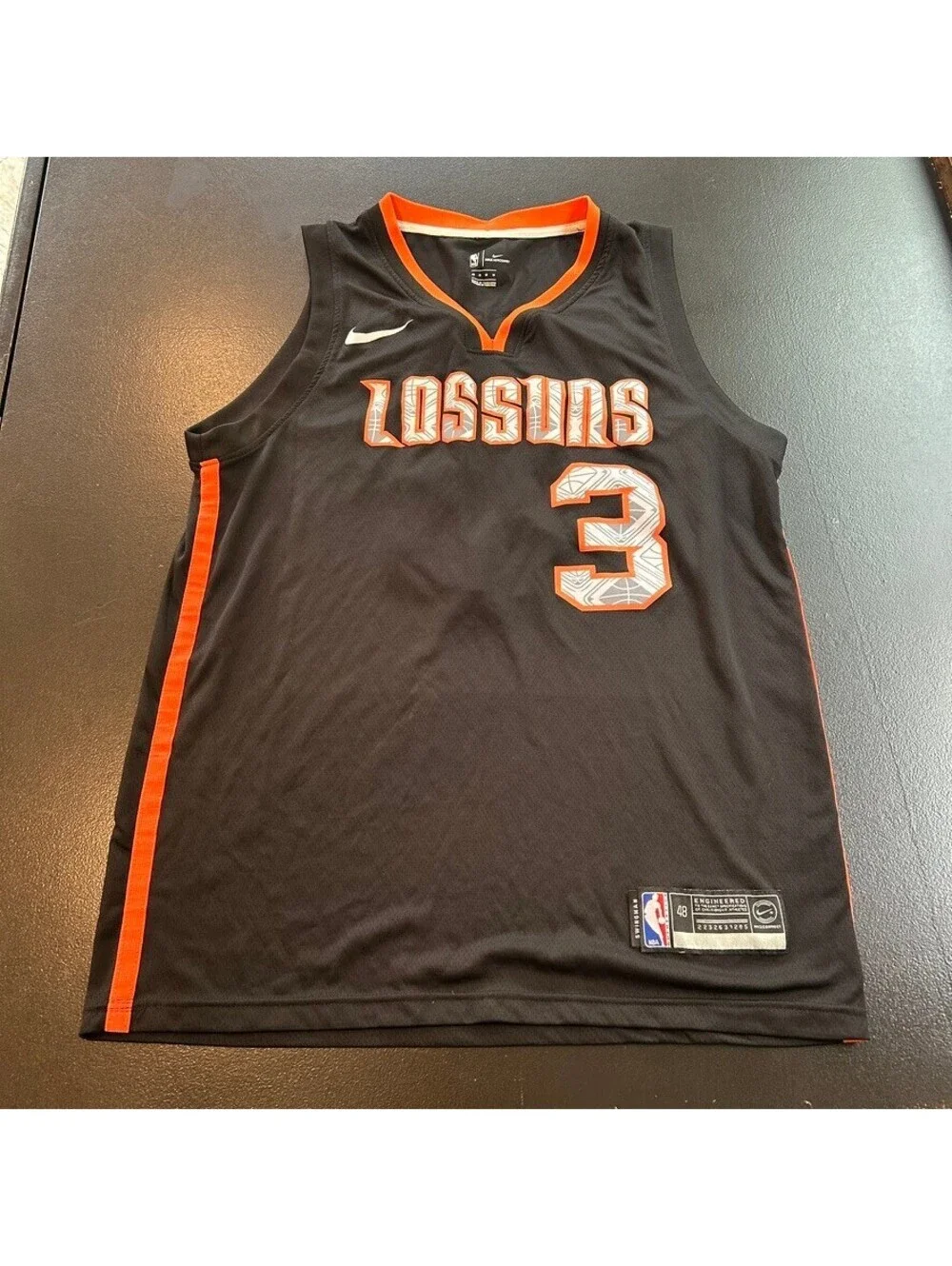 Authentic Phoenix Suns Kelly Oubre Jr. #3 black basketball jersey